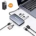 Produktbild USB-C-HUB, DesertWest 9 in 1 USB Typ C Adapter auf HDMI, Gigabit Ethernet Port, 4 USB 3.0 Ports, USB C Ladeanschluss 90W Power Delivery, SD/Micro SD Kartenleser USB-Type-C-Hub, Grau, MEHRWEG