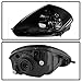 VIPMOTOZ Black Smoke OE-Style Headlight Headlamp Assembly For 2000-2005 Mitsubishi Eclipse, Driver & Passenger Side