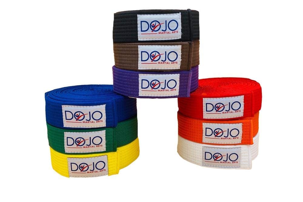 Dojo Plain Coloured Karate Belt Deluxe Judo Belt Taekwondo Belt Martial Arts Belt 240cm 280cm 320cm