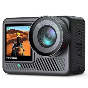 AKASO Brave 8 Lite Waterproof Action Camera with 4K60 Ultra HD Video, 20MP Photos, HDR, Touch Screen, SuperSmooth Stabilization, 8X Slow Motion, Zoom, Super Wide Angle, Remote Control and Accessories