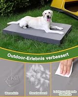 Orthopädisches Hundebett Grosse Hunde, Wasserdicht Kunstleder Hundekissen – Ansicht 2