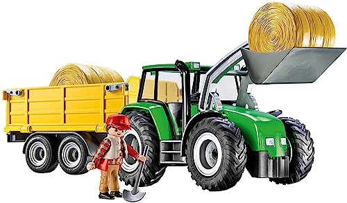 PLAYMOBIL 9317 Traktor mit Anhänger Spielset, Einzeln, Mehrfarbig, Standard
