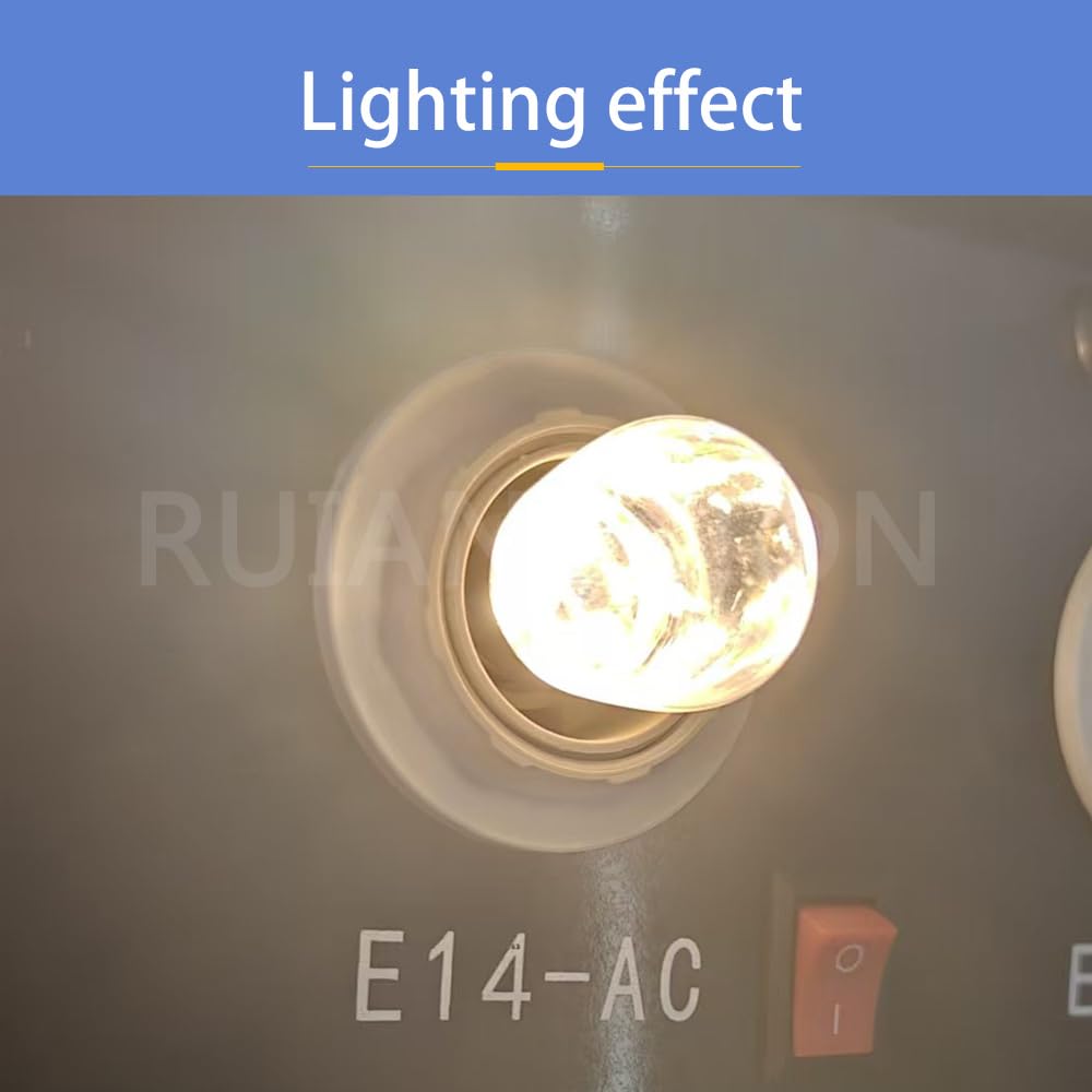 Ruiandsion 10-Pack E12 LED 3000K Caldo per Lampade Antiche Vetrine | Luce calda 3000K valorizza legno, vetro e collezioni.AC85-265V. Basso calore, senza sfarfallio.10 pezzi per tutta la vetrina