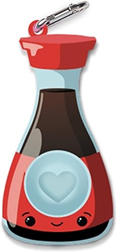 Miniatura 2 de TOP TRENZ OMG Pop Fidgety Bubble Fidget Toy Alivio del estrés Ansiedad aburrimiento Llavero - BFF Sushi y salsa de soja