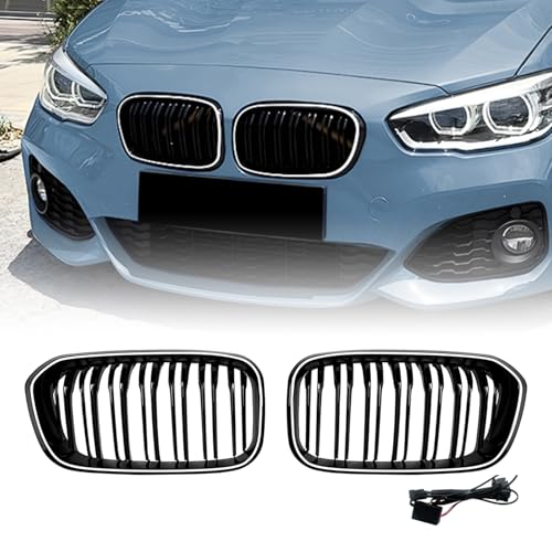 Grille avant en maille avec LED pour BMW F20 2015-2019 pour remplacer la calandre