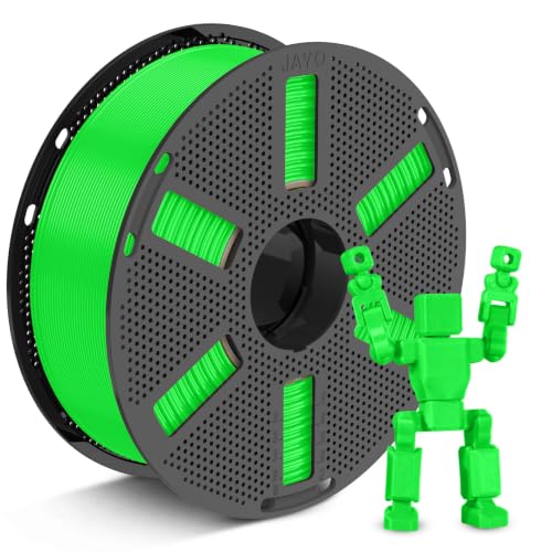Image of JAYO PETG 3D Printer Filament 1.75mm, 1.1kg Reusable Spool, Green