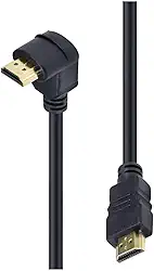 Cabo HDMI 2.0 4K Ultra HD 3D Conexão Ethernet com 01 Conector 90º, Vinik, 29248, 2 Metros