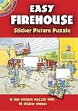 Easy Firehouse Sticker Picture Puzzle (Dover Little Activity Books)