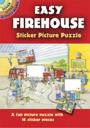 Easy Firehouse Sticker Picture Puzzle (Dover Little Activity Books)
