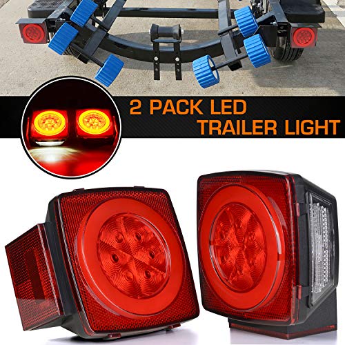 Linkitom 2019 New Halo Submersible LED Trailer Light, Super Bright Brake Stop Turn