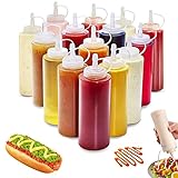 saucenspender beheizt 【Sicheres Material】Hergestellt aus hochwertigem lebensmittelechtem, transparentem und recycelbarem PP-Material, BPA-frei. Waschbar und wiederverwendbar. Versiegelt, hohe Temperaturbeständigkeit, wasserdicht, geringes Gewicht.