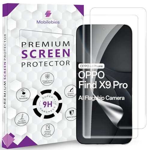 Image of 2 Pack Unbreakable Membrane Screen Protector Guard Compatible For Oppo Find X9 Pro 5G, 6.78 Inch | Hydrogel Membrane Ultra Smooth Touch, fingerprint working with installation kit & guide