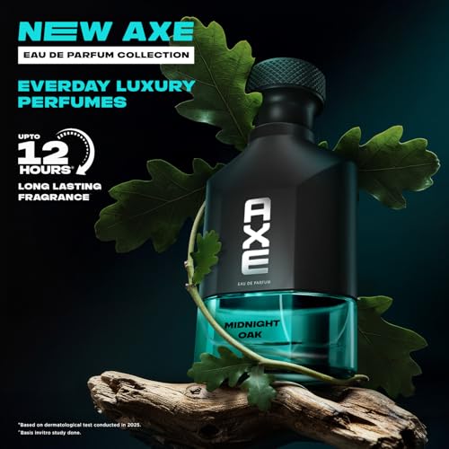 Image of Axe Best Perfume for Men | Midnight Oak Fragrance | Long Lasting 12Hr | Aromatic Herbal Gourmand Spearmint cedarwood fragrance| AXE Premium EDP 100ml | Midnight Oak