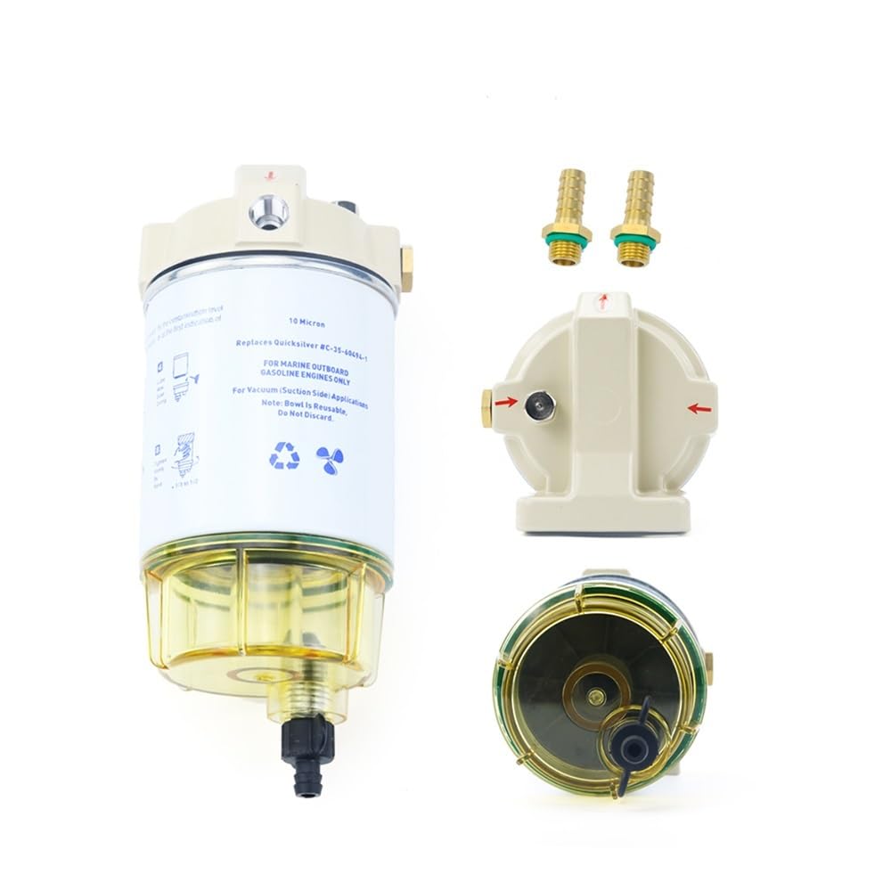 Filtro De Combustible Diésel para Coche, Motor Fueraborda, Embarcación Marina, Conjunto De Filtro De Combustible Diésel Separador De Aguaparadiésel, S3227.