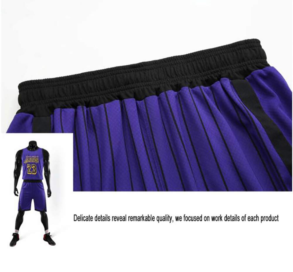 Koszulka do koszykówki dla fanów Lebron Raymone James No.23 Lakers, koszykówka, bez rękawów, garnitur dla dzieci i dorosłych, czarno-fioletowa, sportowa koszulka + szorty, młodzieżowa, biała, żółta