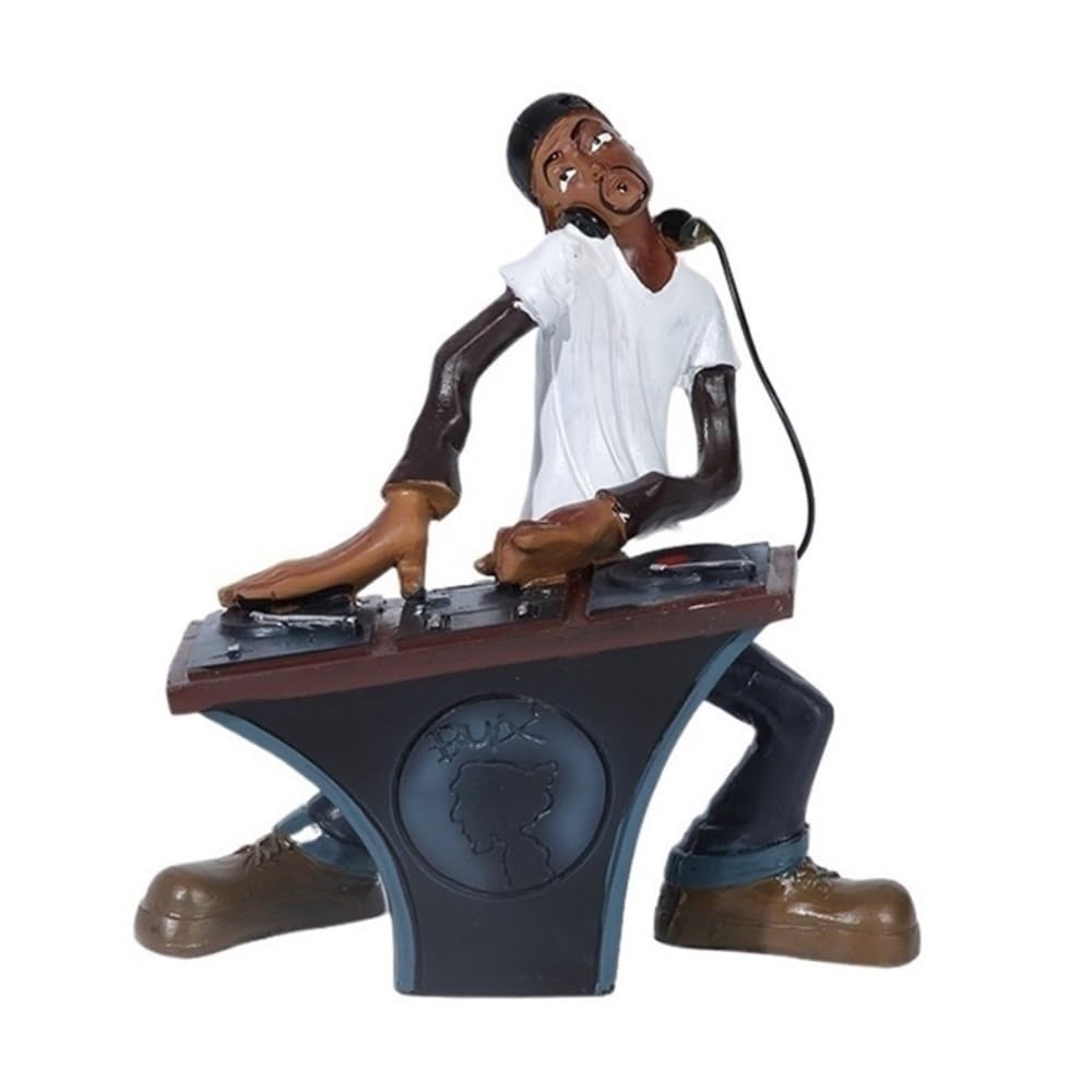 zhuyanbo007 Desk Statue, Personalized Trendy Hip-hop Ornaments Creative Character Art Modeling Resin Decorations