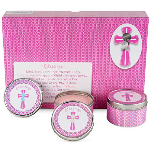 Totally Unique - PREMIUM - Baptism Favor Candles (6-Pack) First Communion | Christening Favors | 1st Communion Favors | Holy Communion Favors | All Christian Celebrations