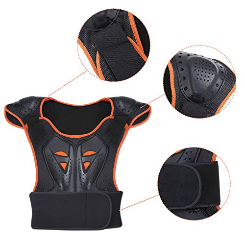OHMOTOR Kid Body Armor Armour Jacket Children Chest Back Spine Protector Vest (Small) - Thumbnail 3