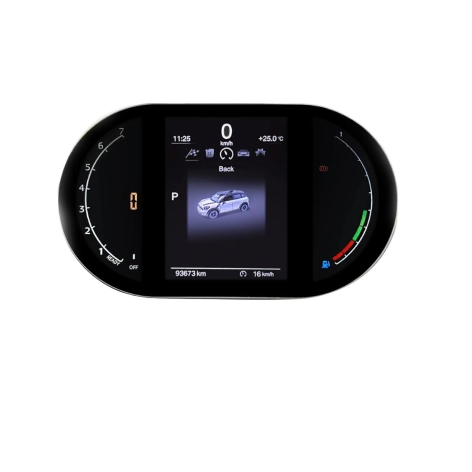 Cluster digitale compatibile con BMW MINI R55 R56 R57 R58 R59 R60 2007-2016 Serie R Cruscotto Tachimetro Pannello strumenti LCD Commutazione