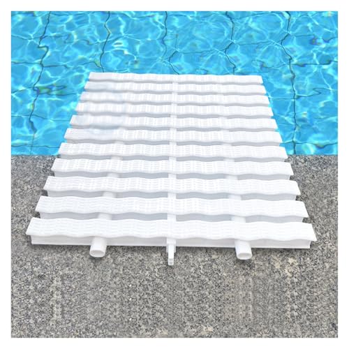 Grille de drainage 100 cm lot de 6 caniveaux pour piscine et terrasses