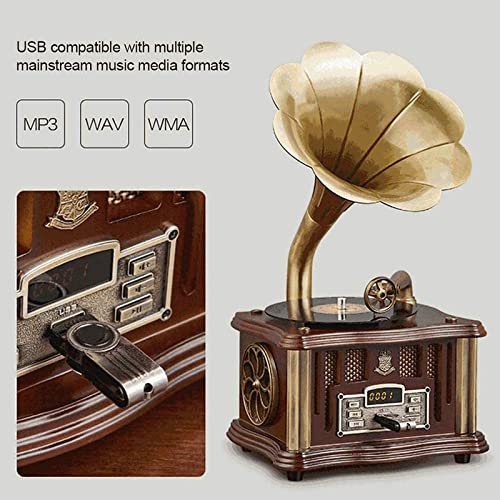 Tourne-Disque Gramophone rétro avec Haut-parleurs sans Fil, Lecteur/Radio FM/USB, Bluetooth 4.2 Chaque Famille - Les Beatles, Paul McCartney, John Lennon, RIngo Starr, George Harrison Tourne-Disque Gramophone rétro avec Haut-parleurs sans Fil, Lecteur/Radio FM/USB, Bluetooth 4.2 Chaque Famille – Image 7