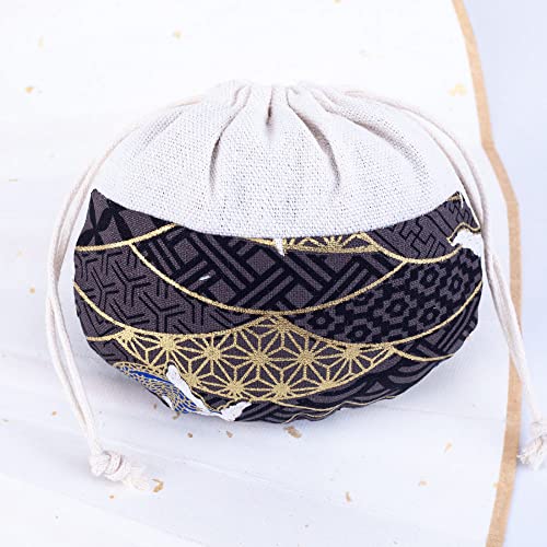 10 bolsas sachet de lino con cordón para regalo miniatura 1