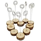 SAIKA Photo Memo Clip Wood Holder Stand 10pcs for Fujifilm Instax Mini Film Photos/ Notes/ Business Card/ Card/ / Message Bar/ Postcard/ Mission Card/ Memorandum