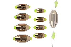 Conskyee 8pcs Brass Weights Fishing Set