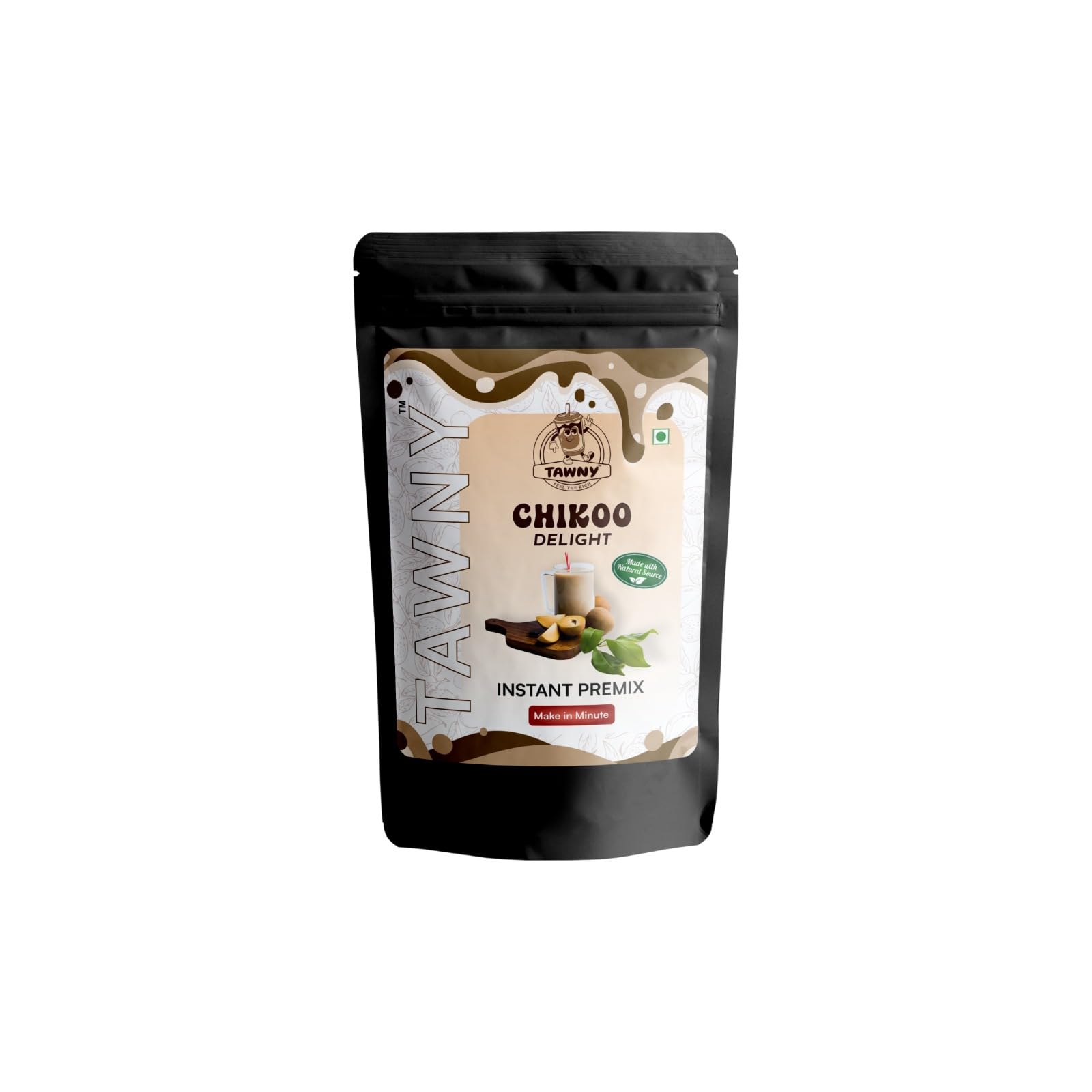 Tawny Chikoo Delight Instant Premix | Natural Chikoo Flavor Beverage Mix | Creamy Sapota Drink | Quick & Easy to Prepare | Refreshing Fruit Drink Mix | Instant Milkshake Premix Pack of 1-image-38