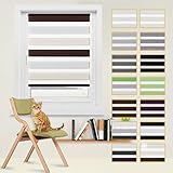 Geeignet für Mietwohnungen, Wohnungen, Kinderzimmer, Büros, Cafés, Konferenzräume, Hotels, Säle, Bibliotheken usw.. 100% Polyster Doppelrollo