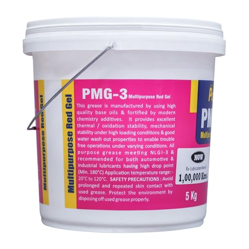 Image of PALCO PMG-3 Red Grease 5 Kg, NLGI-3, Multipurpose Lithium Grease