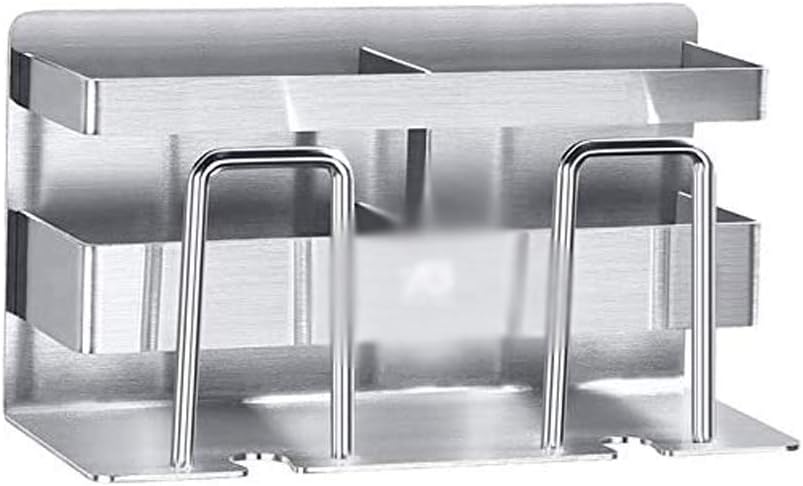 Bathroom Stainless Steel Toothbrush Cup Toothpaste Tube Toothbrush Free Punching Suction Wall Toothbrush Holder