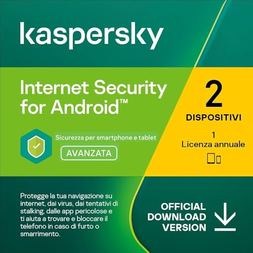 nextradeitalia Kasperski Internet Security for Android 2019-2025 - 2 Appareil - 1 an
