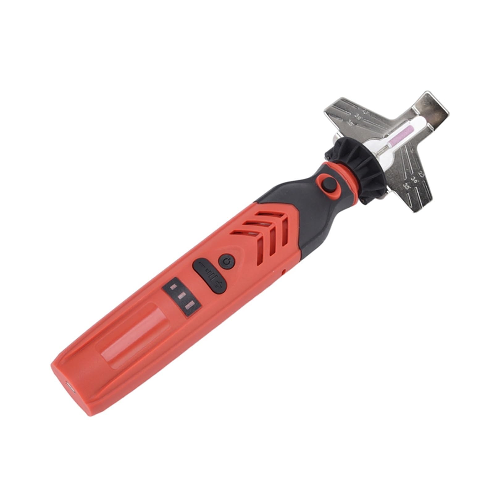 Herramienta de afilado motosierra, Kit afilador inalámbrico, juego mano, cadena roja, Grado industrial