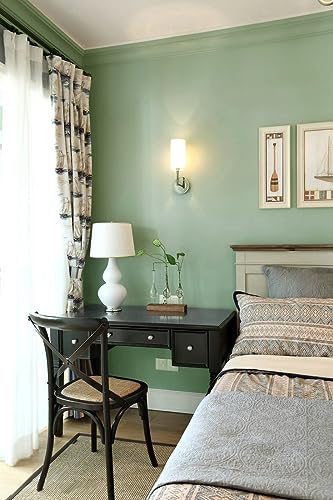 Image of Safiyya 118 inchx17.7 inch Light Green Peel and Stick Wallpaper Green Contact Paper Wall Paper Temporary Self Adhesive Decorative Wallpaper Vinyl Rolls for Wall