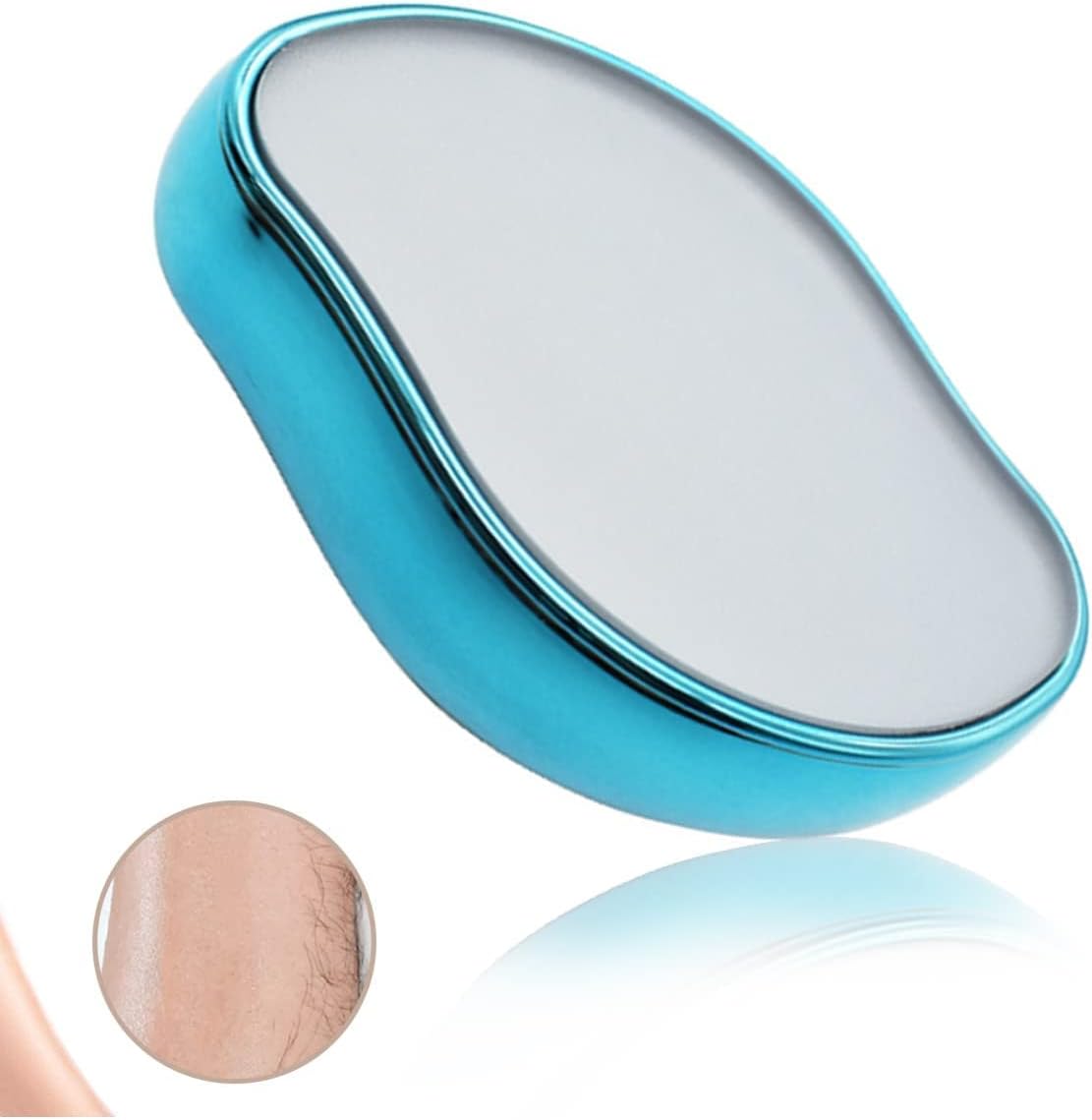 QONETIC Crystal Hair Remover for Women and Men, Reusable Eraser Device Magic Hair Removal Tool, Back Arms Legs, Nano Glass Technology Stone Smooth Skin crystal painless hair removal stone (MULTI)