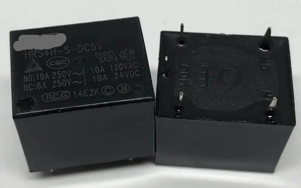 Relé de 5 pines T73-1C-24V conmutador electromecánico HRS4H-S-DC24V para circuitos impresos PCB 2 uds