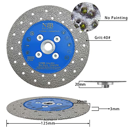 NBB Welded Diamond Disc 3 in 1 High Efficiency and Life Cutting and Polishing in Granite, Marble, Ceramic, Tiles, Porcelain - Image 2