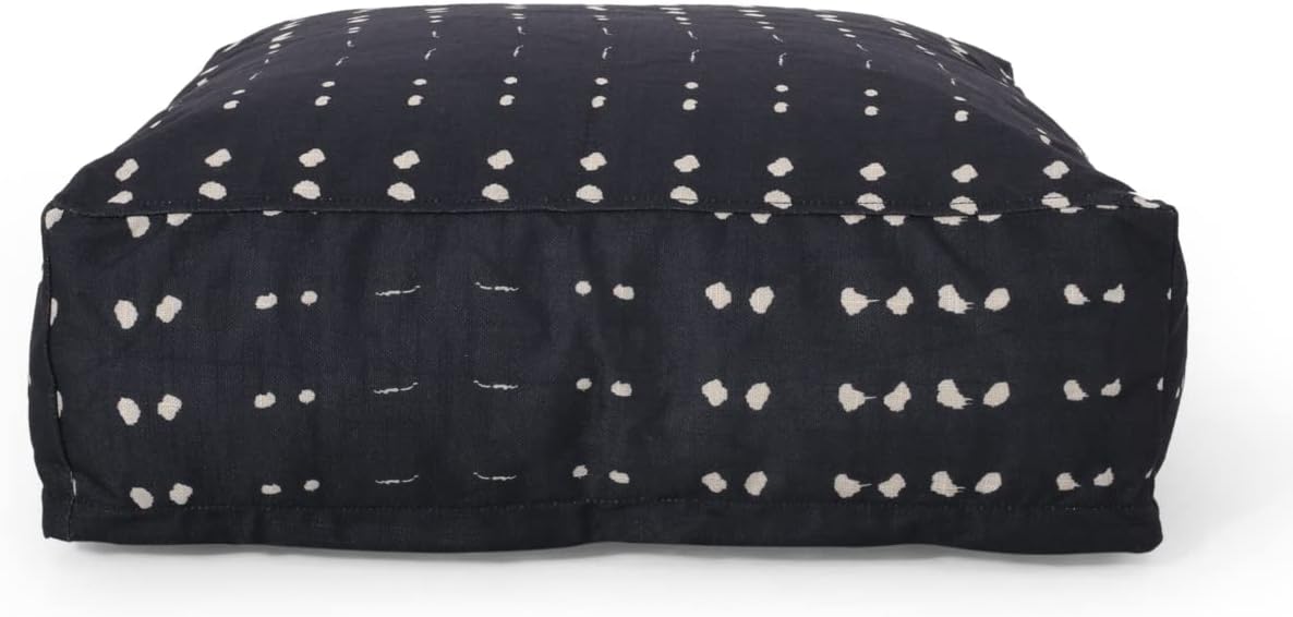 Christopher Knight Home Ivey Square Pouf - Fabric - Dark Blue