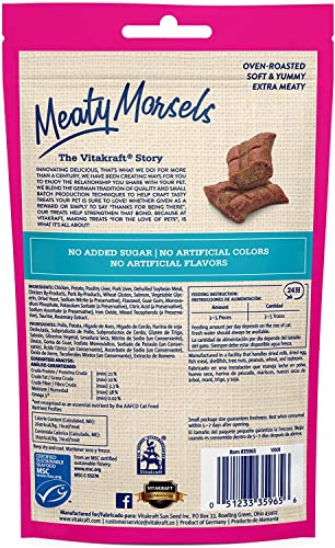 Vitakraft Meaty Morsels Soft Indulgent Cat Treats - Double Layer Extra Meaty - Can Use As Cat Pill Pocket (Chicken With Salmon, 1-Pack) #TOP4