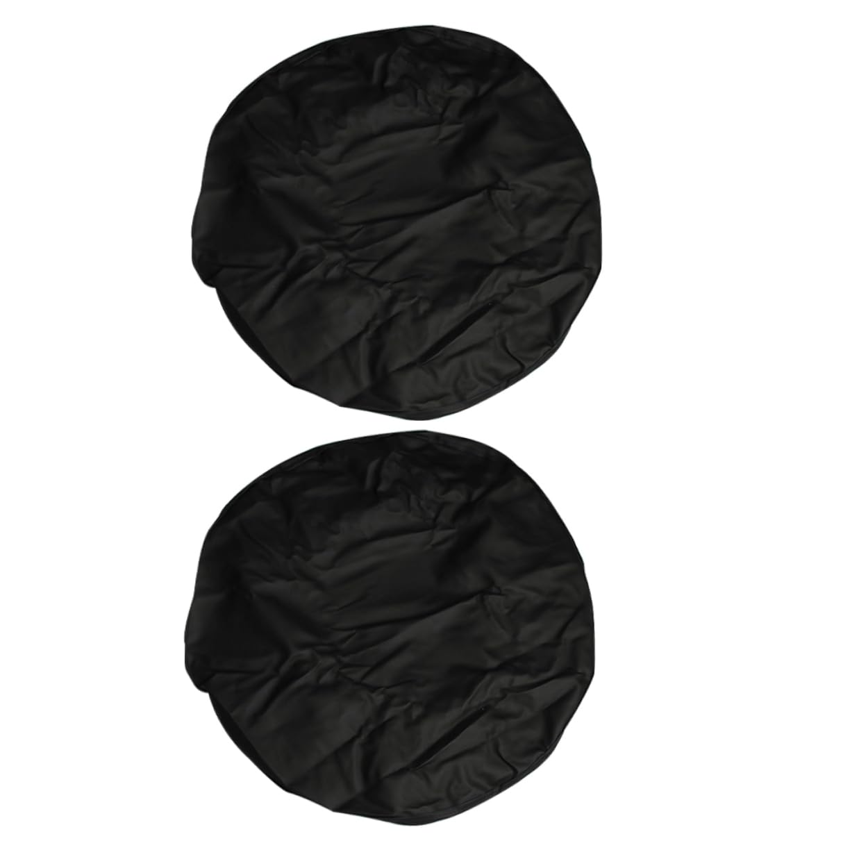 Negro 2 Fundas para Rueda de Repuesto 2 Piezas, de PVC Ajuste Elástico y Fácil Instalación, para Caravana y Remolque