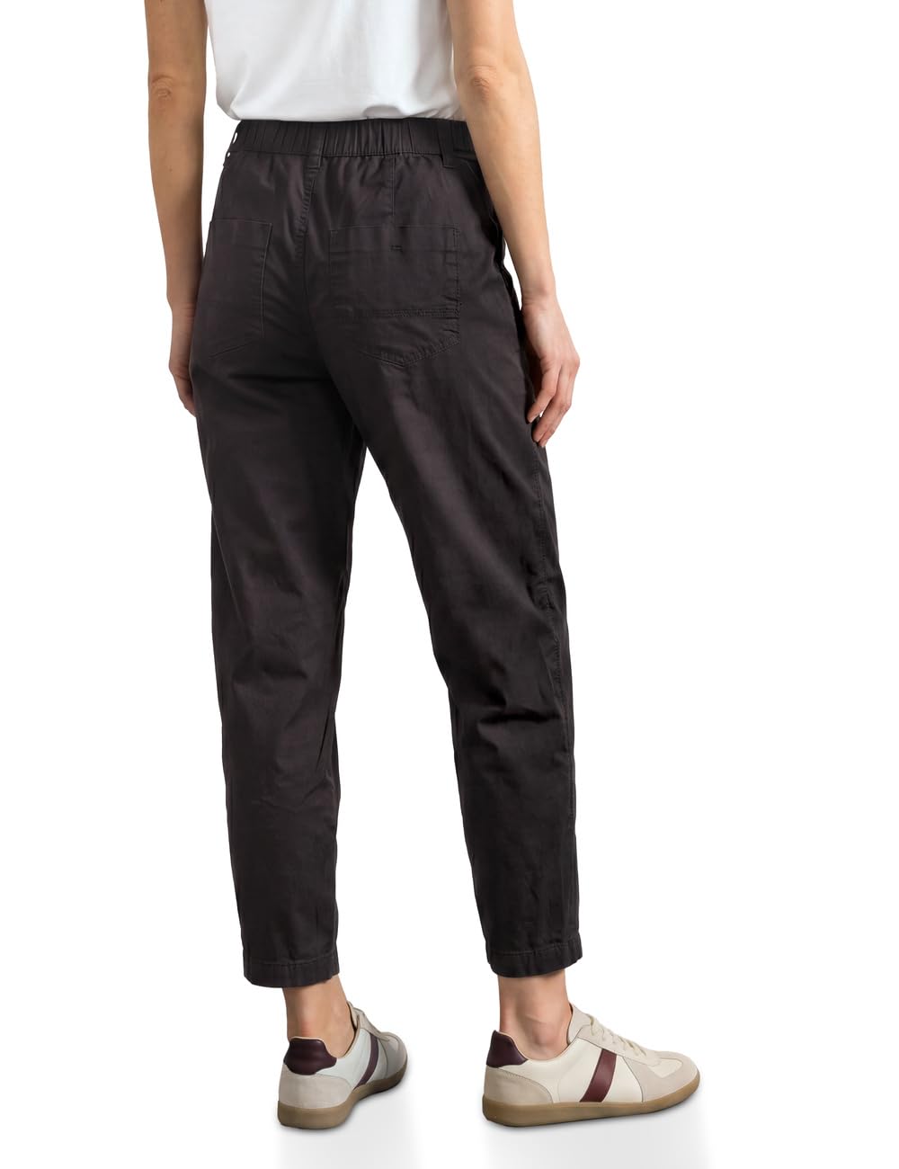 Street One Damen High Waist Barrel Leg Hose im Casual Fit 3818741