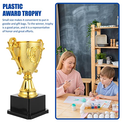 imikeya gold award trophies golden trophies for kids awards plastic trophy awards trophies cup for kids party favors sports footabll rewards competition tournaments gift