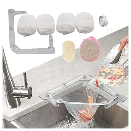 HiBD Kitchen Sink Triangle Tri-Holder Filter, Kitchen Sink Strainer, Sink Drain Strainer, with a Triangular Gray Rack and 200PCS Large Size Filtering Mesh Bags for Kitchen Leftover