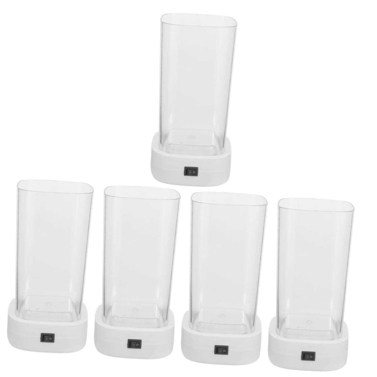VALICLUD 5 Pièces Machine à Laver Les Verres Pour Lunettes Laveuse De Bijoux Nettoyeur Ultrasonique Nettoyage Uv Vide Claitement Des Lentilles Pour Les Lunettes Plastique