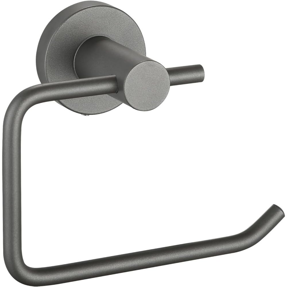 Lanteyoupin Grey Toilet Paper Holder, Premium 304 Stainless Steel Rustproof Wall Mounted Toilet Roll Holder For Bathroom, Kitchen, Washroom (Brushed Nickel) (Grey)