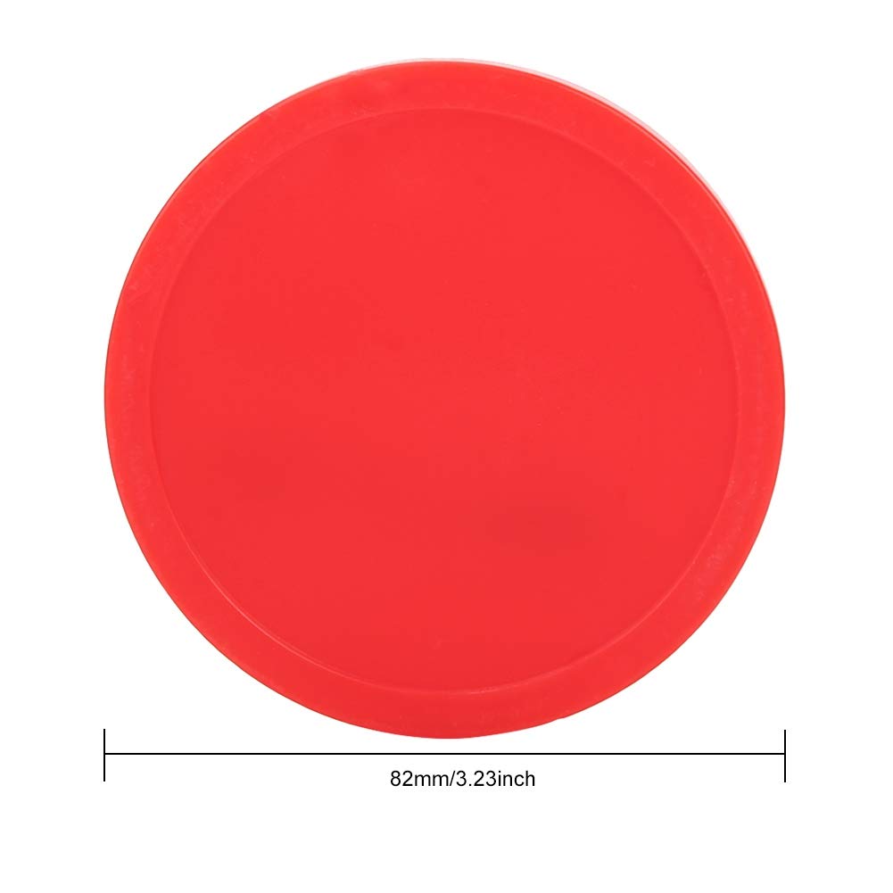 Krążki do cymbergaja, 4-pak Home Air Hockey Red krążki zamienne do stołów do gry Akcesoria do sprzętu(82mm)