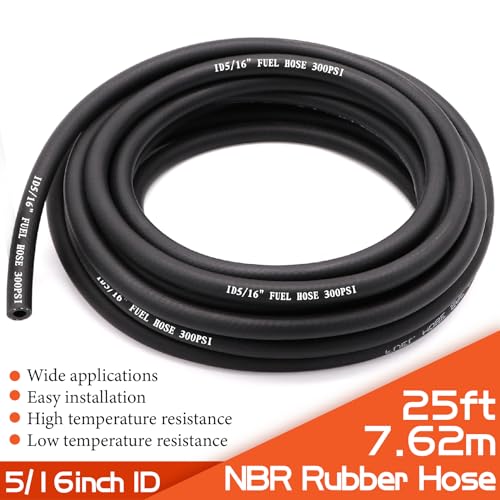 Ruikarhop 5/16" Fuel Hose Line Push Lock NBR Rubber 25FT SAE 30R7 300PSI with 10 Clamps for Small Engines by Ruikarhop - Image 3