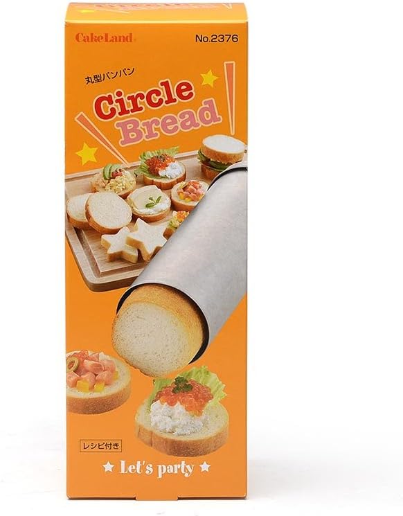 Tiger Crown 2376 Pan Mold, Silver, 3.1 x 8.7 x 3.1 inches (78 x 220 x 78 mm), Circle Bread, Steel, Aluminum, For Canapes, Recipe Included