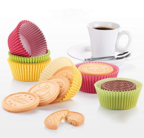 100 Pieces Standard Cupcake Cup Liners, Nonstick Parchment Papers Baking Cups, Safe Food Grade Inks And Paper Grease Proof Cupcake Liners For Baking Muffin And Cupcakes Decoration Cups (Pink 100Pcs) #TOP3